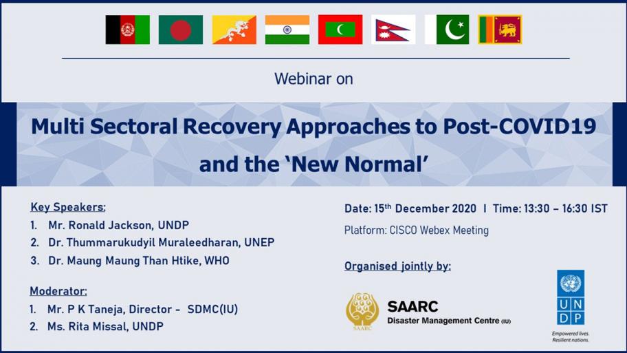 Webinar on Multi Sectoral Recovery Approaches to Post-COVID19 and the New Normal