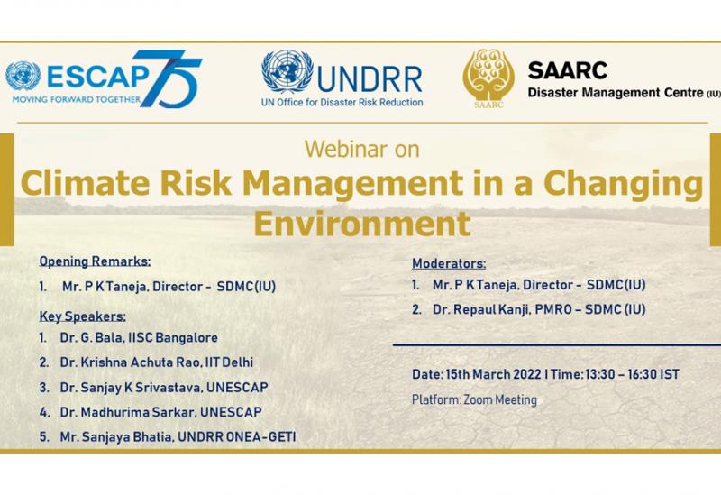 Climate Risk Management in a Changing Environment