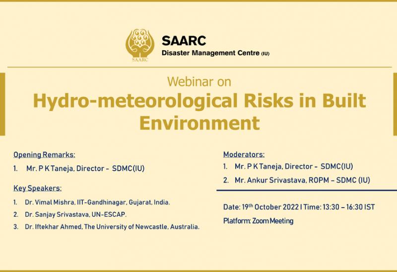 Webinar on Hydro-meteorological Risks in Built Environment
